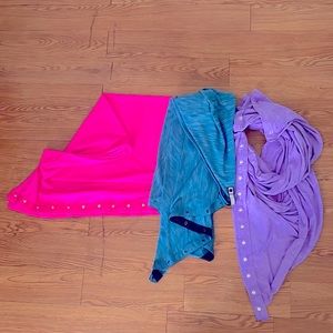 lululemon vinyasa scarves x3